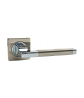 Ручки стандарт Ручка дверная S-Locked на квадратном основании A-120 SN/CP 